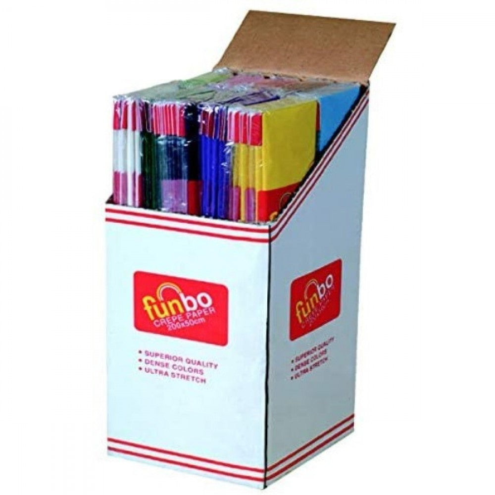 Funbo Crepe Paper 23gsm 50cmx2m Violet - Al Masam Stationery LLC Main image