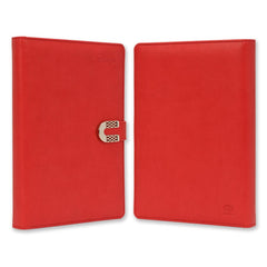 FIS Red 170x240mm PU Magnetic Lock 2026 Diary-FSDI87E26D12N