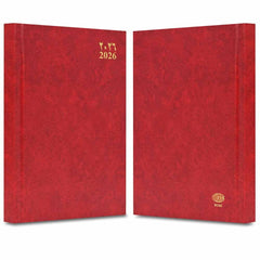 FIS Red A5 Vinyl 2026 Fri-Sat AE Diary - FSDI91AE26RE