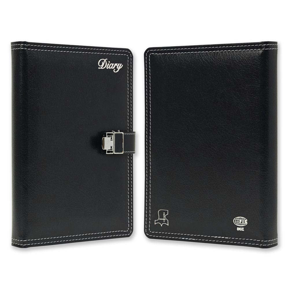 FIS Blue A5 Bonded Leather Magnetic Lock 2026 Diary-FSDI86E26D02 - Al Masam Stationery LLC