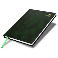FIS Green A5 Arabic-English Padded Vinyl 2026 Diary-FSDI92AEN26GR