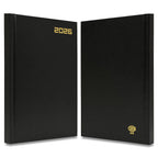 FIS Black A5 Padded Hard Cover Vinyl 2026 Diary-FSDI18E26BK - FSDI18E26BK - Al Masam Stationery LLC