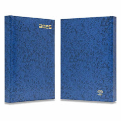 FIS Blue A5 Russian-English Hard Cover Vinyl 2026 Diary-FSDIRU0126BL - Al Masam Stationery LLC