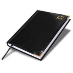 FIS Black A5 Vinyl Gold 2026 Sat-Sun AE Diary - FSDI92AE26BK