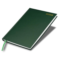 FIS Green A4 Hard Cover Vinyl 2026 Daily Diary-FSDI41E26GR
