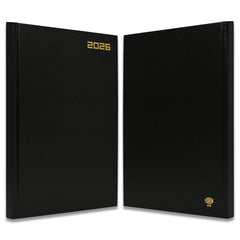 FIS Black A4 Hard Cover Vinyl 2026 Daily Diary-FSDI41E26BK - Al Masam Stationery LLC