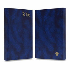 FIS Blue A5 French Hard Cover Vinyl 2026 Diary-FSDI29FR26BL - Al Masam Stationery LLC