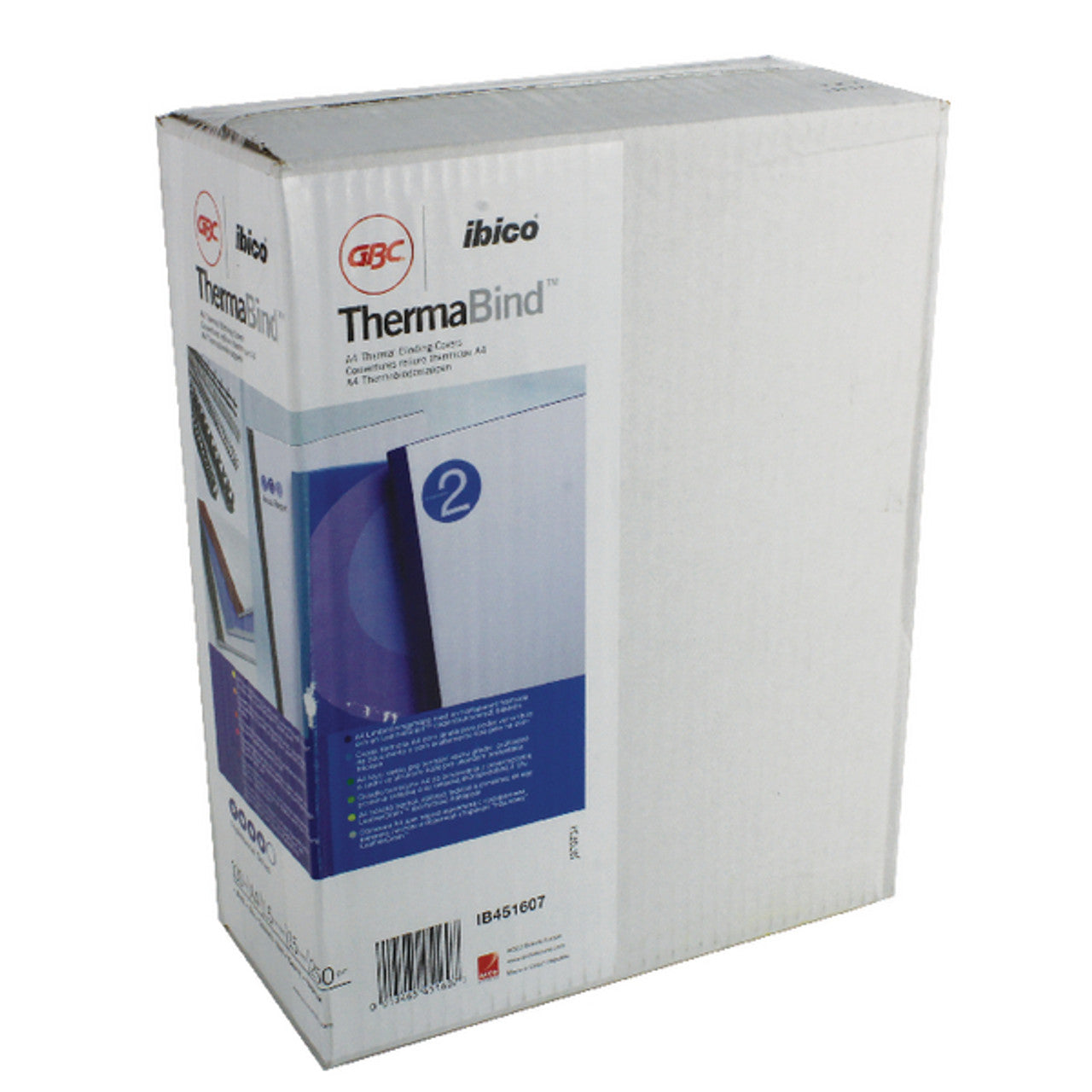 GBC THERMABIND TRANSPARENT FRONT LEATHERGRAIN THERMAL COVERS A4 - Al Masam Stationery LLC