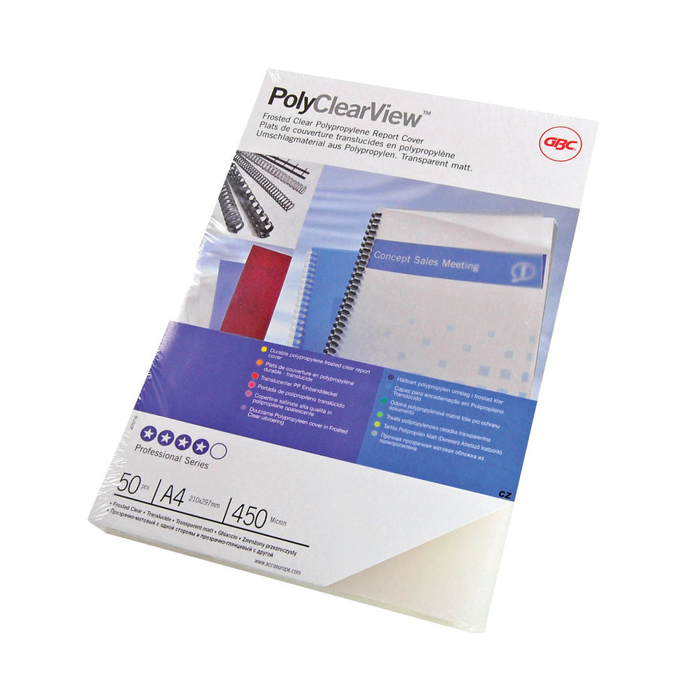 GBC POLYCLEAR MATT REPORT COVERS A4 - Al Masam Stationery LLC