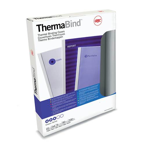 GBC THERMABIND TRANSPARENT FRONT STANDARD THERMAL COVERS A4 - 30mm - Al Masam Stationery LLC