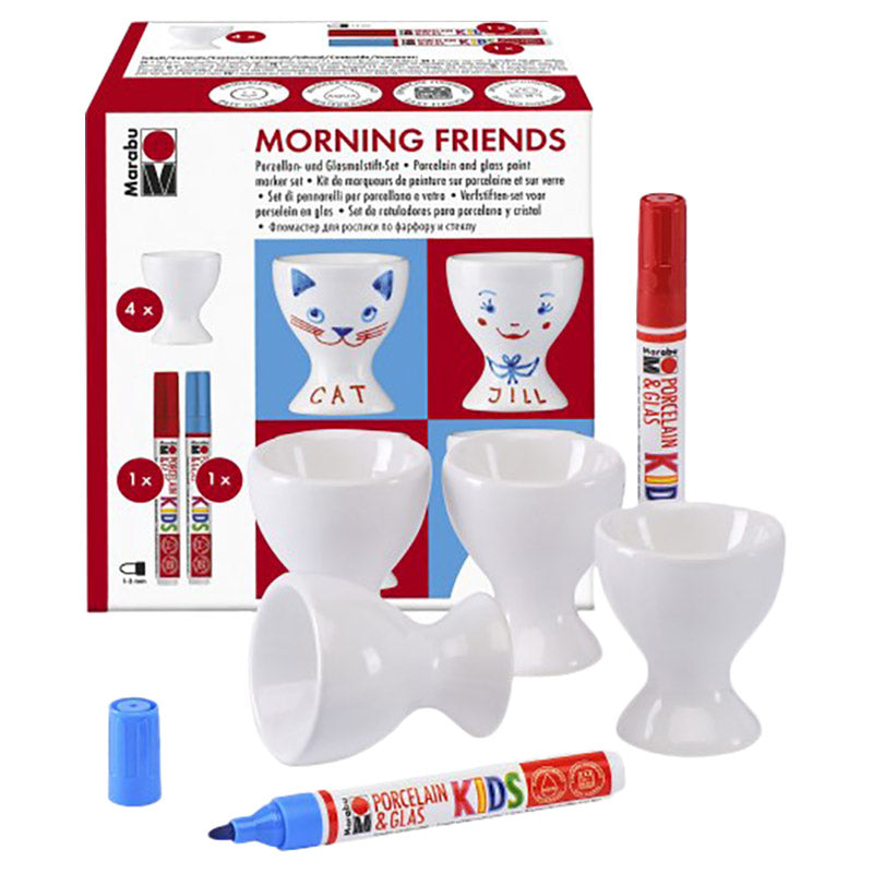Marabu Egg Cup Set Morning Friends - Al Masam Stationery LLC