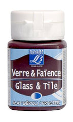 Glass & Tile Paint Frosted Effect 50 ml - Red Ruby - Al Masam Stationery LLC