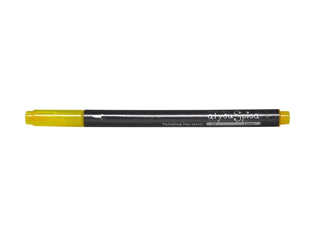 Enhance your artwork with the vibrant and shimmering Copic Glitter Pen! The 1st lemon shade adds a touch of sparkle to your illustrations, making them stand out. This professional-grade pen allows for precise application and is perfect for adding that extra pop to your designs.