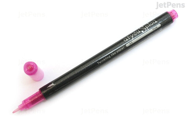 Glitter Pen 1St Pink - Al Masam Stationery LLC