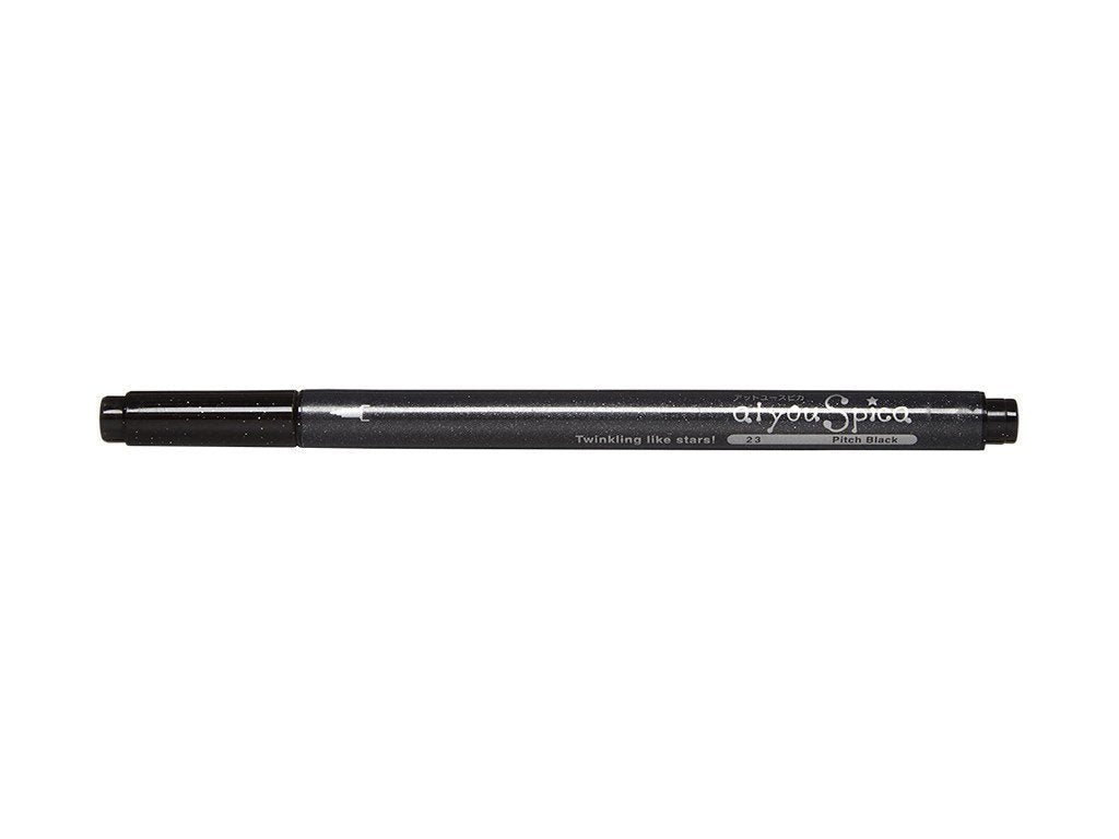 Glitter Pen 1St Pitch Black - Al Masam Stationery LLC