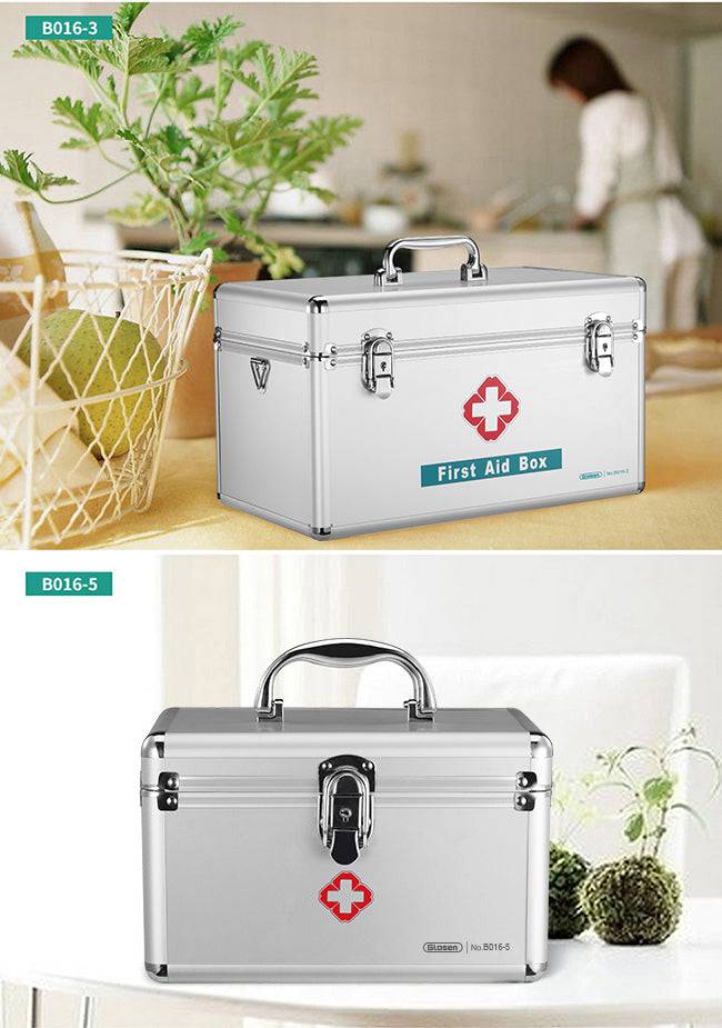 Glosen First Aid Box/Medicine Storage with Lock - Al Masam Stationery LLC
