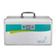 Glosen Lockable First Aid Box/Medicine Storage Box with Portable Handle Small Silver - Al Masam Stationery LLC