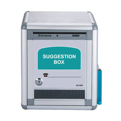 Glosen Aluminum wall mount suggestion box/donation box with Lock - Al Masam Stationery LLC