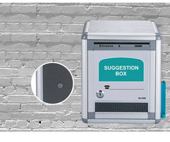 Glosen Aluminum wall mount suggestion box/donation box with Lock - Al Masam Stationery LLC