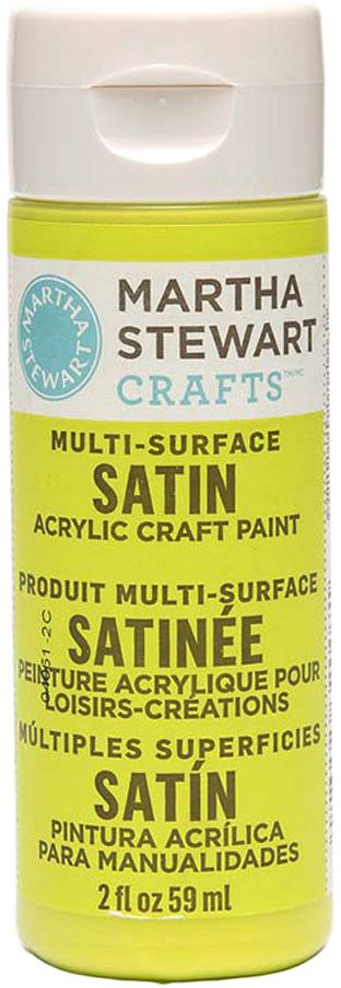 Martha Stewart Multi Surface Paint Satin 2 Oz. Granny Smith - Al Masam Stationery LLC