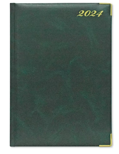 FIS A4 Diary 2024 English (Saturday & Sunday Combined) Green - (FSDI47E21GR) - Al Masam Stationery LLC