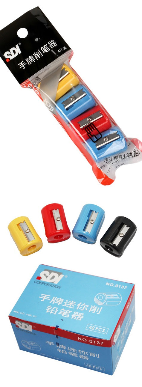 Hand Pencil Sharpener 0137 Box of 50pcs assorted Colors Secondary image