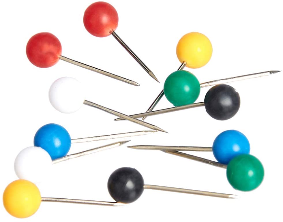 Hand Map pins Thumb Tacks - Al Masam Stationery LLC Main image