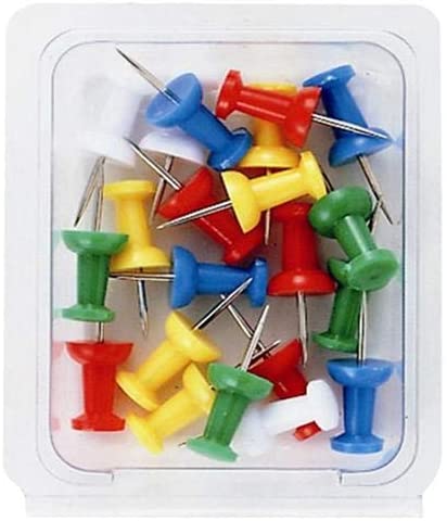 Hand Push Pins 100/Pack - Al Masam Stationery LLC Main image