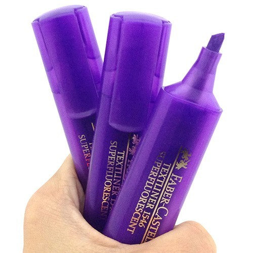 FABER-CASTELL Super-Fluorescent Highlighter Violet - Al Masam Stationery LLC