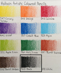 Holbein Colored Pencils Individual Black - Al Masam Stationery LLC