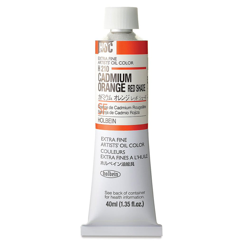 Holbein Artists Oil Colors Cadmium Orange Red Shade 40Ml - Al Masam Stationery LLC
