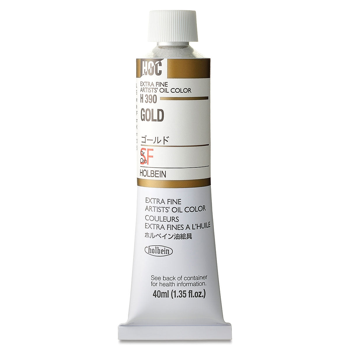 Holbein Artists Oil Colors Gold 40Ml - Al Masam Stationery LLC Main image