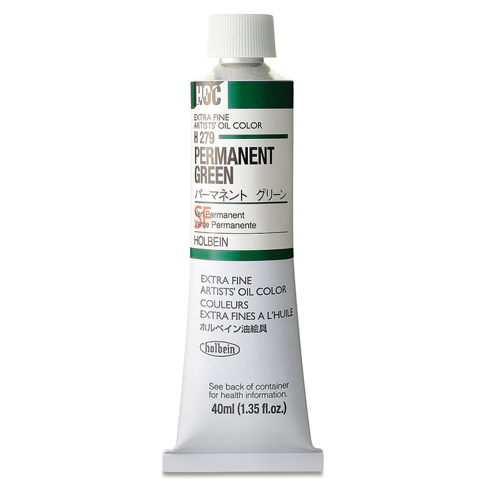 Holbein Artists Oil Colors Permanent Green 40Ml - Al Masam Stationery LLC