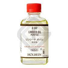 Holbein Oil Mediums Linseed Oil Purified 500Ml - Al Masam Stationery LLC Main image
