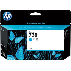 Hp-728 Cyan 130 Ml - Al Masam Stationery LLC