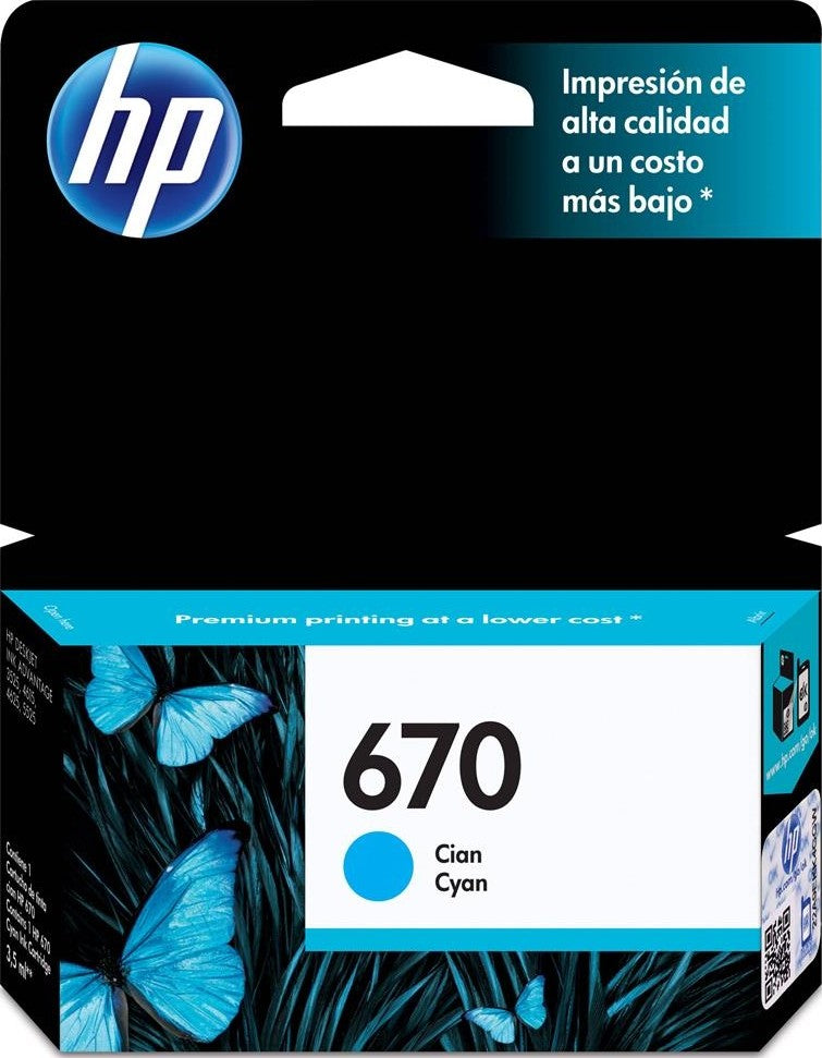 Hp-670 Cyan - Al Masam Stationery LLC Main image