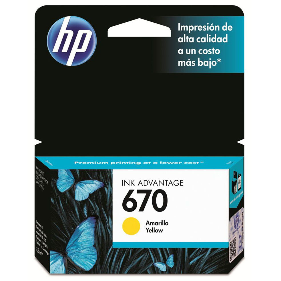 Hp-670 Yellow - Al Masam Stationery LLC Main image