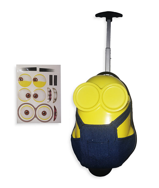 Minion 13 inches Shape Trolley with Expression Stickers - Al Masam Stationery LLC Main image