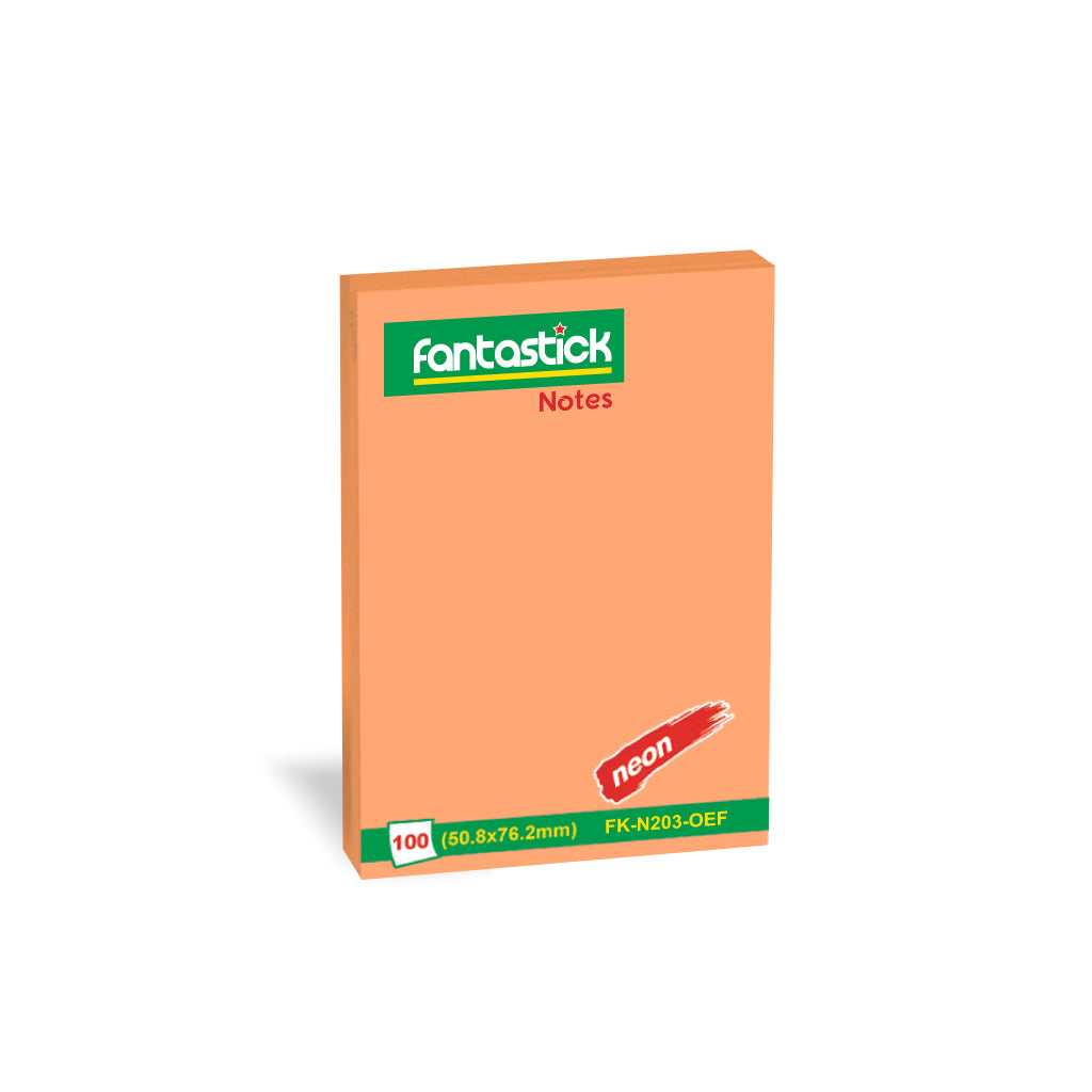 Fantastick Stick Notes 2x3" Fluor. Orange - Al Masam Stationery LLC Main image