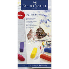 FABER-CASTELL Creative Studio Soft Pastels Half Length Box of 24 - Al Masam Stationery LLC