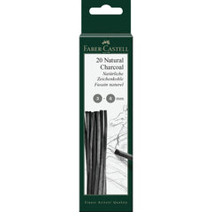 FABER-CASTELL NATURAL CHARCOL BLISTER 3-6MM - Al Masam Stationery LLC