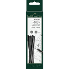 Faber-Castell Natural Charcoal 5-8MM pack - Al Masam Stationery LLC