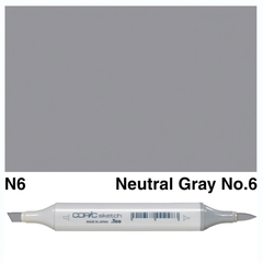 Copic Sketch Marker N 6 Neutral Gray - Al Masam Stationery LLC