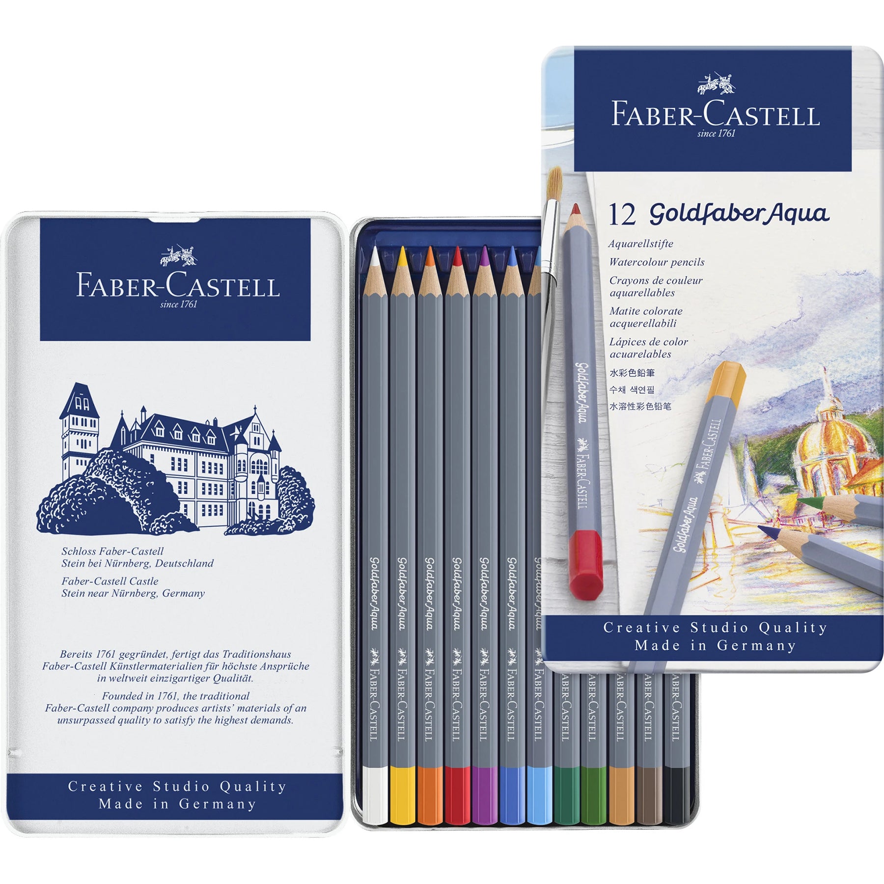 FABER-CASTELL Water colour pencil Goldfaber Aqua - Al Masam Stationery LLC