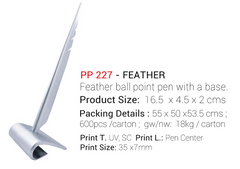 AMS-PP-227 - FEATHER - COUNTER PEN - Al Masam Stationery LLC