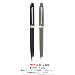 AMS- MP 912 B ZIMC Metal Ball Pen - Al Masam Stationery LLC