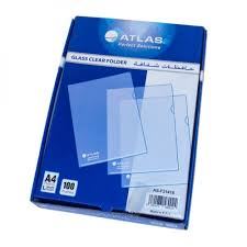 Atlas A4 Plastic Binding Cover Blue 50 Sheets - Al Masam Stationery LLC