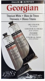 Georgian Oil Colour Titanium White 225ml - Al Masam Stationery LLC