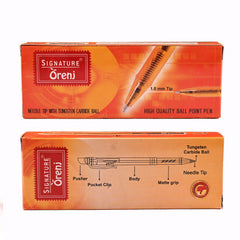 Signature Orenj (ORJ) (Retractable Ball Point Pen) - Red - Al Masam Stationery LLC