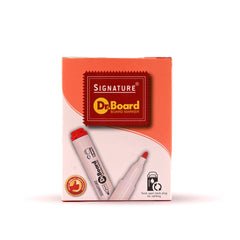 Signature Dr Board (SDB) (The White Board Marker) - Red | Pack Containin 10 Piece - Al Masam Stationery LLC